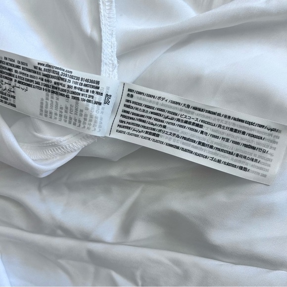 HOLLISTER Smocked Bodice Crepe Tiered Midi Dress With Convertible Straps Size L - Picture 11 of 13